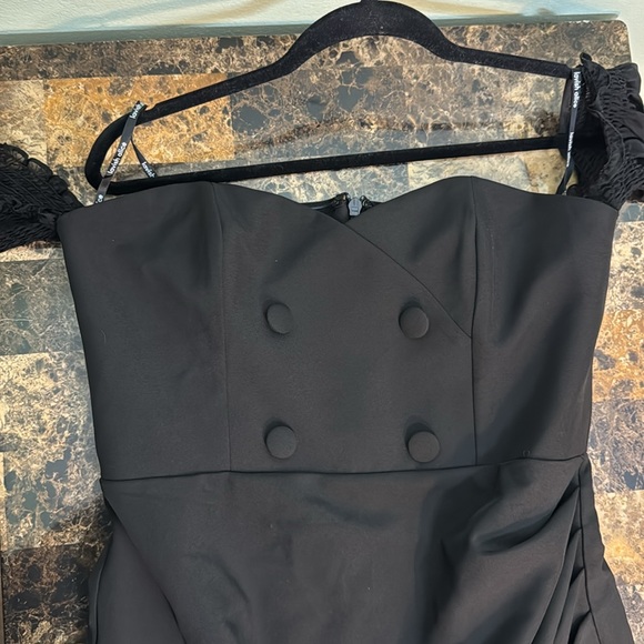 ASOS Curve Lavish Alice dress size 12 black - Picture 9 of 11